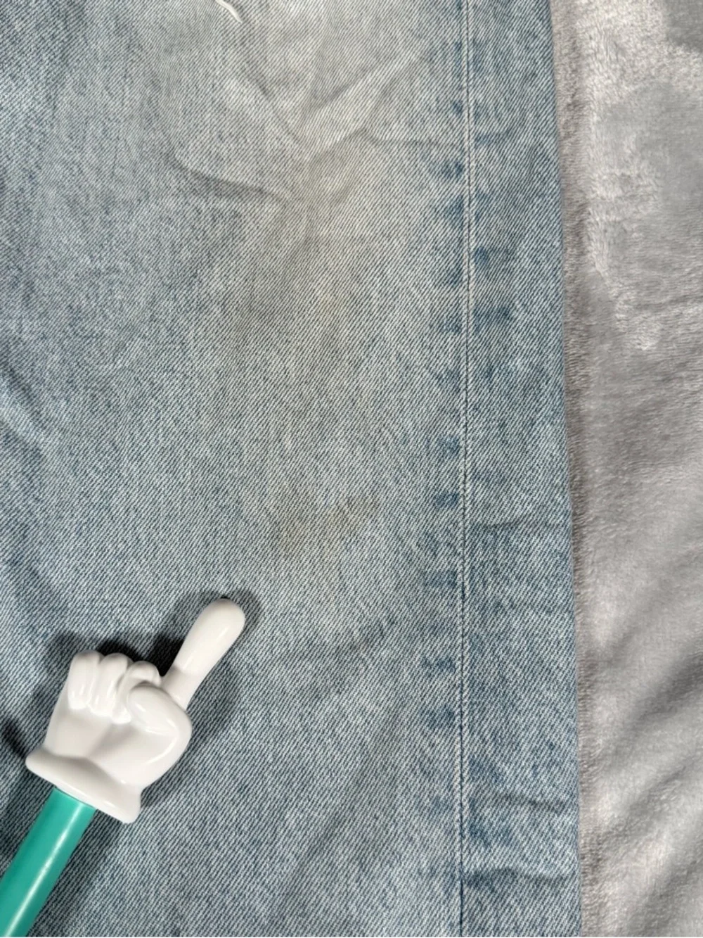 Agolde 90s Jeans Womens 28x28 (Estimated) Straight Fit High Rise Distressed - Picture 2 of 16